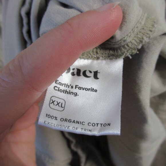 Pact Safari Romper Shortalls Women XXL Beige Organic Cotton Resort Coastal 388 - Picture 3 of 14